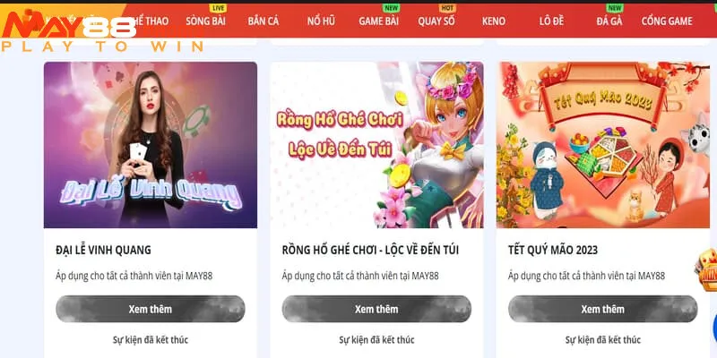 Người chơi có thể săn được các giải thưởng vô cùng lớn tại May88